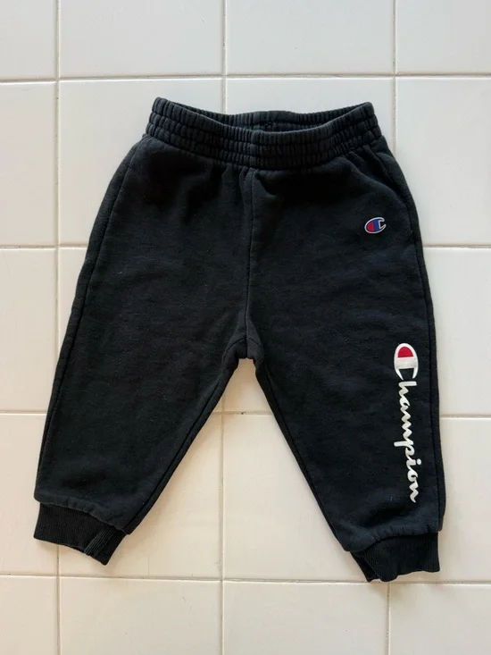 Toddler Baby Boy 24 month Lot Black Athletic Sweatpants Nike Champion Timberland - Picture 5 of 13